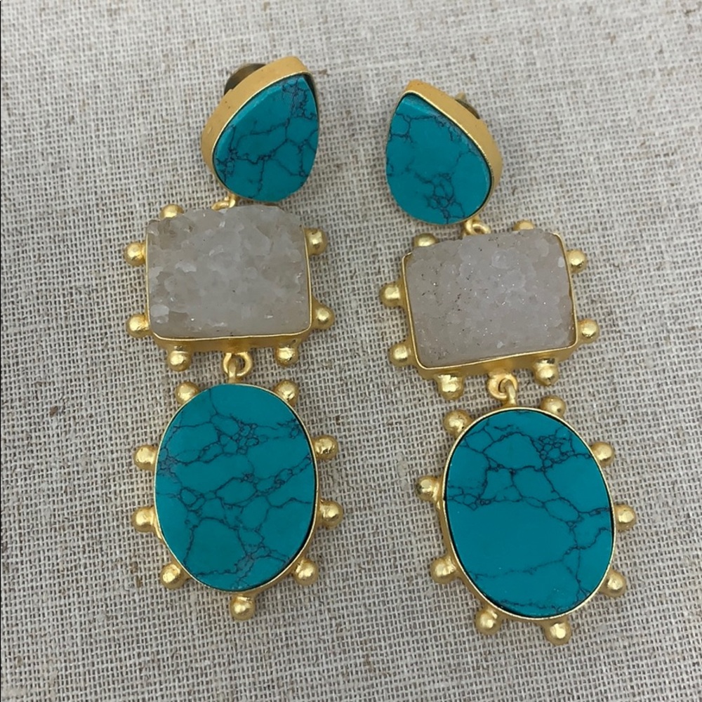 Beautiful Mexican Inspired Turquoise Earrings